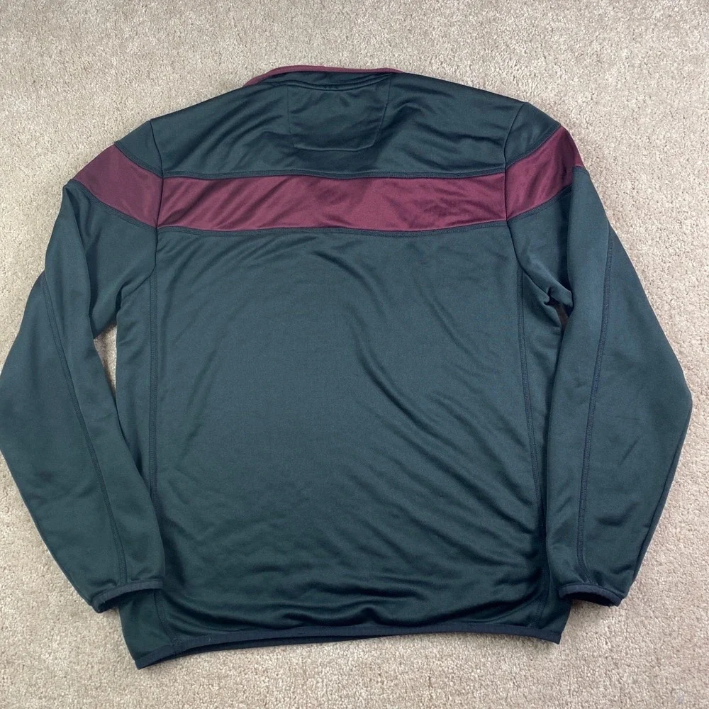 Adidas Texas A&M Aggies Climalite Quarter Zip Pullover Mens Medium Black Maroon